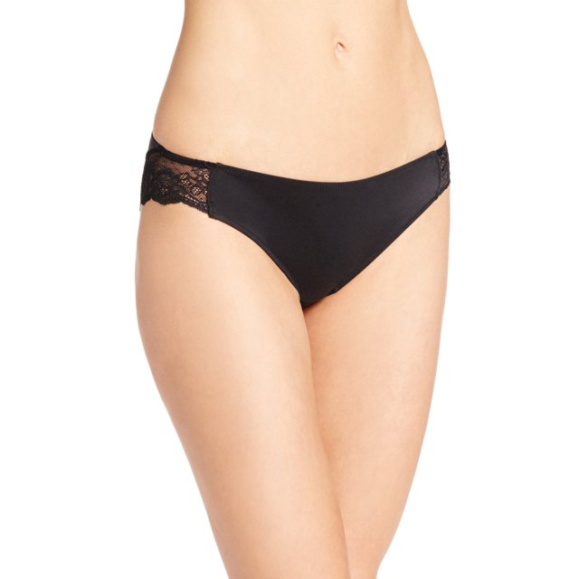 Maidenform Femmes Comfort Devotion Lace Back Tanga - Article à Succès, 9, Noir