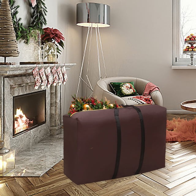 Large Clothing Storage Bags 100L Clothes Storage Bag Foldable Clothing Storage Bags with Zippers Clothes Bags for Storage Christmas Tree Storage Bag Fits