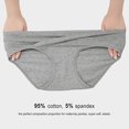 thumbnail image 3 of XZNGL Ladies Comfortable Prenatal Solid Color Large Size Abdominal Panties Low Waiste Underpants, 3 of 6