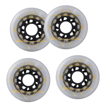 jinwen Lot de 4 Patins à Roulettes d'Extérieur en Ligne Remplacement de Roue en PU