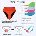 thumbnail image 4 of Women's Black High Waisted Bikini Bottoms - Retro Style, Basic Design, Full Coverage Swimsuit, Mid - Waist, Comfortable Material, S - XXL Sizes, 4 of 6