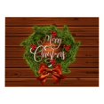 thumbnail image 2 of Oleegame 2PC Placemat Christmas Table Placemats Christmas Rustic Vintage Washable Table Mats, 2 of 4