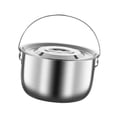 thumbnail image 2 of Lipstore Cooking Pot Multipurpose Soup Pot Camping Pot for Cooking Commercial Camping 3.0L, 2 of 8