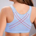 thumbnail image 4 of UPPADA Full Coverage Plus Size Bra Convenient Front Button Bras Cool Liftup Bra Super Gather Wireless Push-Up Bra Lifting Bras Breathable Underwear Bra, 4 of 6