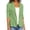 Green, variant on EGNMCR Womens Blazer Jackets, Long Sleeve Lapel Open Front Pockets, Casual Work Office Blazers Fashion Women Turn Down Collar 3/4 Sleeve Casual Coat Cardigan Blouse Women's cotton and linen jacket