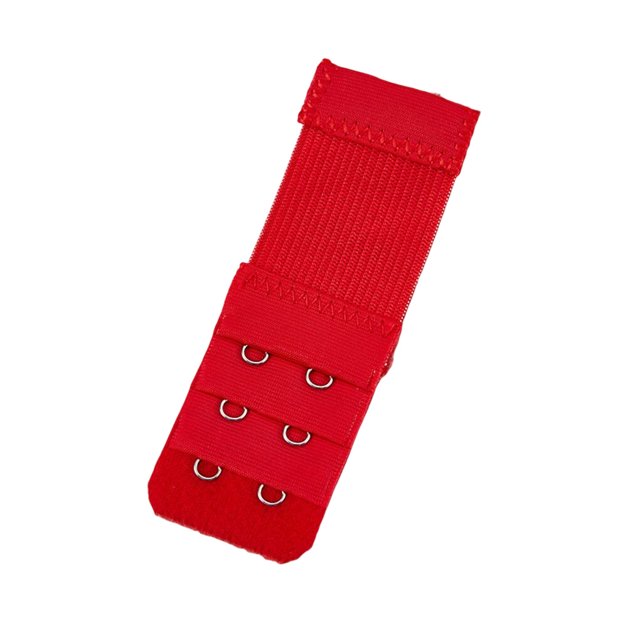 Maoww Extension Strap Bra Extender Breathable Buckle 2 Hooks Intimate Women Stretchy Adjustable Replacement 3 Rows Underwear red