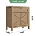 thumbnail image 2 of GloryStar Buffet Cabinet Sideboard Console with Storage Credenza Table with 2 Doors Adjustable Shelf Coffee, 2 of 6
