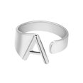 thumbnail image 1 of PVCS Fashion Couple Ring Twenty Six English Letter Open Ring Couple Jewelry, 1 of 1