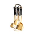 thumbnail image 2 of GUOOL Ensemble d'Ustensiles de Cuisine Délicats en Acier Inoxydable Outils de Cuisson avec Rotation Noir, 2 of 8