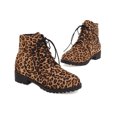 thumbnail image 5 of Bottes Hautes à Plateforme à Talons Hauts Épais pour Femmes à Manches, à Agencement de Couleurs de Fleurs d'Automne et d'Hiver, 5 of 5