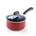 thumbnail image 3 of Cook N Home 2601 Stay Cool Handle Pattern 12-Piece Nonstick Cookware Set, Marble Red, 3 of 5