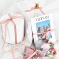 thumbnail image 4 of TONIFUL 3/8 in x 100yds Rose Gold Satin Ribbon Thin Solid Fabric Ribbons Roll for Gift Wrapping Invitation Floral Hair Balloons Craft Sewing Party Wedding Popsicles Decoration Valentine's Day Bouquet, 4 of 6