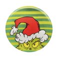 thumbnail image 1 of Dr. Seuss The Grinch Green & Yellow Striped Round Plate, 1 of 4