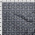 thumbnail image 3 of oneOone Silk Tabby Fabric Floral & Paisley Block Printed Craft Fabric BTY 42 Inch Wide, 3 of 4