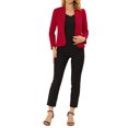 thumbnail image 2 of INSPIRE CHIC Women's Work Blazer Lapel Collar Long Sleeve Jacket Suit Blazer XL Red, 2 of 6