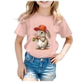 thumbnail image 4 of Chandails pour Garçons Ados à Manches Courtes Tenue de Pâques Imprimé Oeuf de Pâques Décontracté Col Rond T-Shirts Basiques Chandails pour Filles 12-13 Ans, 4 of 4