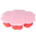 thumbnail image 2 of Moule à Glace en Silicone, Rouge Réutilisable en Forme de Cœur Moule Alimentaire pour Bébé Plateau Moule Alimentaire Véritable Excellence, 2 of 14