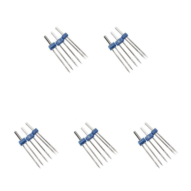 Thinsony 3pcs Twin Stretch Machine Household Sewing Machine Double Pins Heavy Duty DIY Craft Accessories 5Set