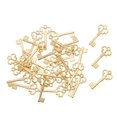 thumbnail image 1 of Key Charms Keys Bulk Metal Key Pendants Vintage Style Key Set Charms for Jewelry Gold 100pcs, 1 of 9