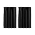 thumbnail image 1 of Curtains for Bedroom and Living Room 2-Pack Solid Color Light Filtering Window Curtains for Kitchen Bathroom Partition Use, 1 of 8
