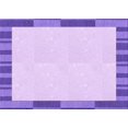 thumbnail image 1 of Ahgly Tapis Rectangulaire Lavable en Machine Intérieur Transitionnel Rose Pervenche, 2 Pieds x 3 Pieds, 1 of 7