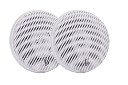 Poly-Planar PolyPlanar 6 Titanium Series 3-Way Marine Speakers - (Pair) White / MA8506W /