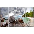 thumbnail image 2 of Plage Tropicale Exotique sous Ciel Bleu - Uvre d'Art Moderne sur Toile, 2 of 3
