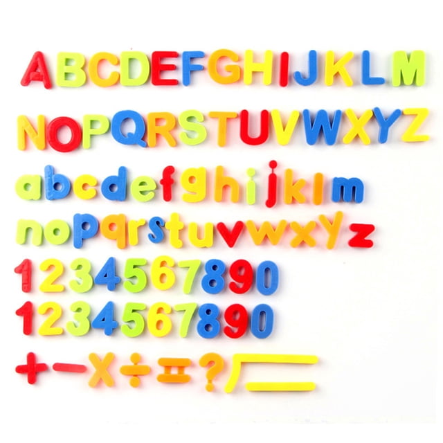 Magnetic Alphabet Magnets Letters Numbers Symbols Toy Set ABC 123 Fridge Plastic Toy Early Educational Toys