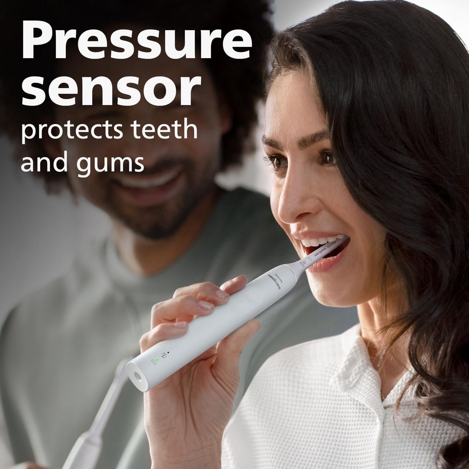 Philips Sonicare 3100 Power Toothbrush, Rechargeable Electric Toothbrush with Pressure Sensor, White HX3681