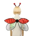 thumbnail image 2 of Gupgi Ailes de Coccinelle pour Femmes Filles Ailes d'Abeille Féerique avec Bandeau, 2 of 3