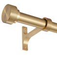 thumbnail image 1 of 16-120 Inch Curtain rods, 1 Inch Diameter Splicing and Telescoping Structure Window Treatment Rods Set Adjustable Drapery Rods Heavy Duty Pole, Warm, 1 of 7