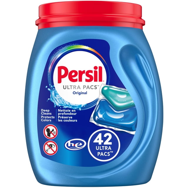 Persil Ultra Pacs Détergent à Lessive Propre Original pour Tous les Jours, 42 Unités