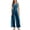 B_Blue, variant on Bwiyojiz Sizes S-XXL Jumpsuit Women'S Solid-Color Casual V-Neck Wide-Leg Sleeveless Twisted, Gifts for Family, Green