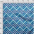 thumbnail image 3 of oneOone Velvet Blue Fabric Geometric Craft Projects Decor Fabric Printed By The Yard 58 Inch Wide, 3 of 4
