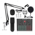 thumbnail image 1 of Loomza D6 Sound Card Wireless Condenser Microphone Multi-Microphone Kits Tabletop, 1 of 7