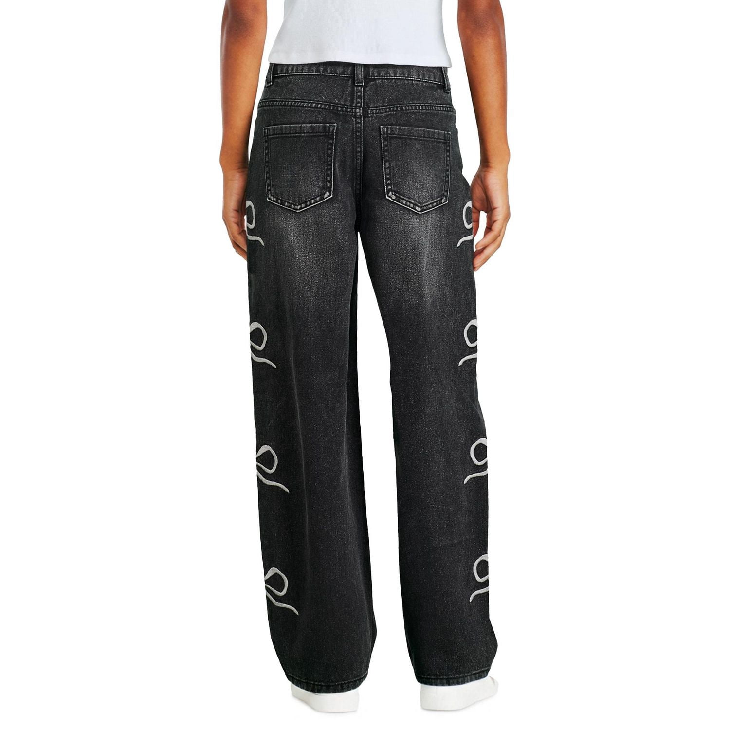 George Girls' Side Bow Embroidered Jean