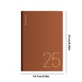 thumbnail image 4 of XYAIYT 2025 Weekly Monthly Planner Notebook Hardcover 5.7 x 8.46 Inches 80gsm Thick Paper Daily Organizer with Monthly Tabs Elastic Closure Ribbon Markers Inner Pocket for Office School, 4 of 8