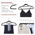 thumbnail image 2 of 10pcs 20pcs 50pcs Flocking Non-slip Adult Clothes Flocking Traceless Coat Hangers Clothes Rack Cloth Hanger Hook Magic Clothes Hanger, 2 of 6