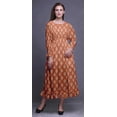thumbnail image 2 of Bimba Robe de Plage Longue Maxi d'Été Bohème Gitane Imprimée à Smocks pour Femmes - Grand, 2 of 5