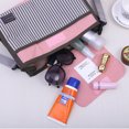 thumbnail image 2 of HONMEET 1Pack Diaper Bag for Baby Girl Pink Stripe Oxford Cloth for Daily Use, 2 of 5