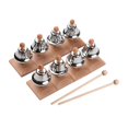 thumbnail image 1 of MERIGLARE Hand Bells Set 8 Note Percussion Musical Bells Toy Early Educational Percussion Wood, 1 of 7