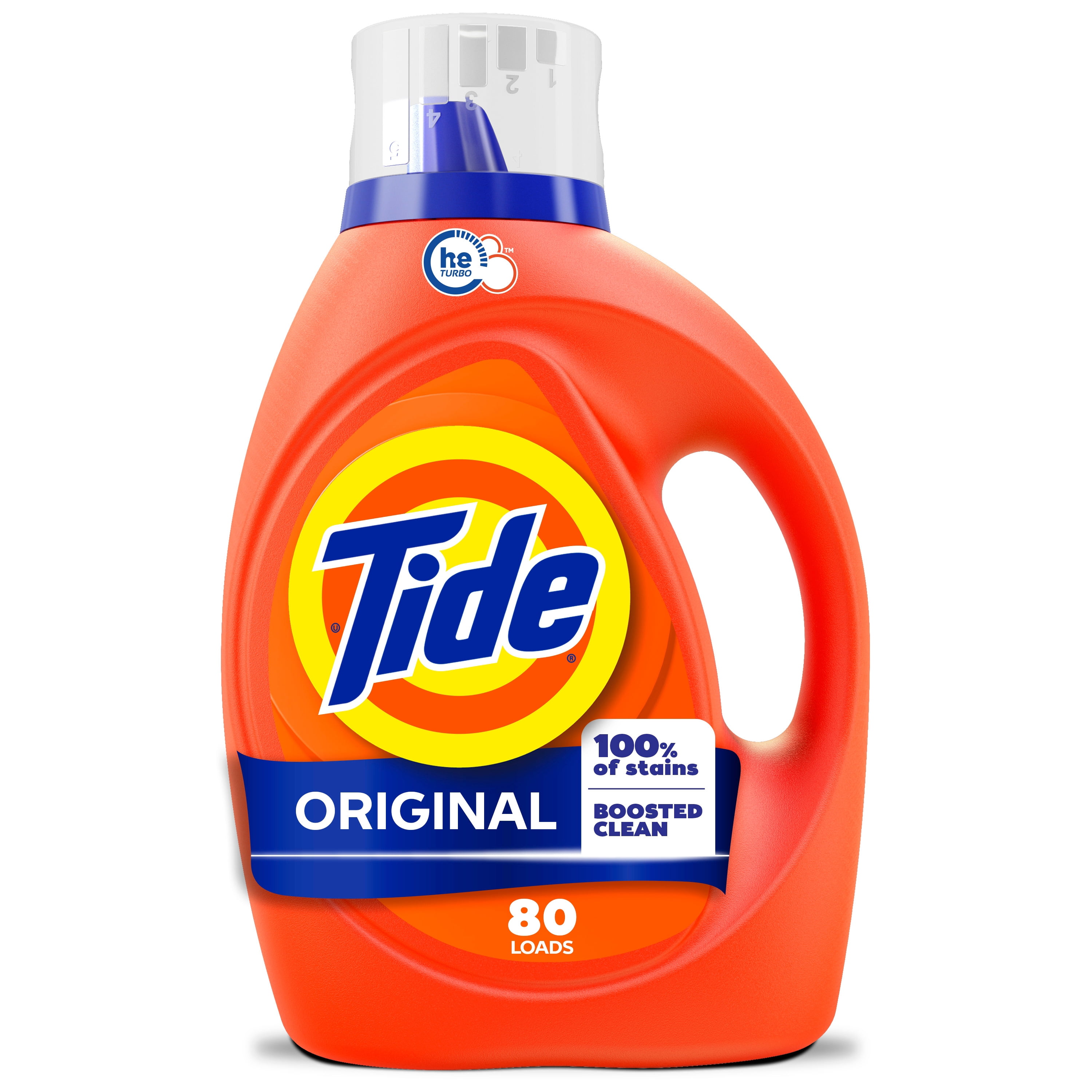 Tide Liquid Laundry Detergent, Original Scent, 80 Loads, 2.95 L, Boosted Clean even in cold water, laundry soap, concentrated liquid detergent