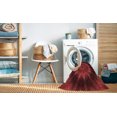 thumbnail image 2 of Ahgly Company Tapis Rectangulaire Lavable en Machine Intérieur Transitionnel Rouge Canneberge, 7 Pieds x 9 Pieds, 2 of 7