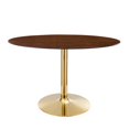 thumbnail image 2 of Modway Verne 48" Oval Dining Table in Gold Walnut, 2 of 6