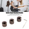 thumbnail image 3 of 3PCS Guitar Knobs, Metal Guitar Dual Stacked Knobs Volume Tone Control Knobs For Electric Guitar Bass, 3 of 8