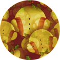 thumbnail image 1 of Ahgly Tapis Rond Lavable en Machine Intérieur Transitionnel Acajou Brun, 7 Pieds Rond, 1 of 7