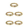 thumbnail image 2 of Thinsony Distinctive Gothic Punk Dragon Scale Bangle 48 inches Cool and Contemporary Gold 9.05 Inch 5Set, 2 of 6