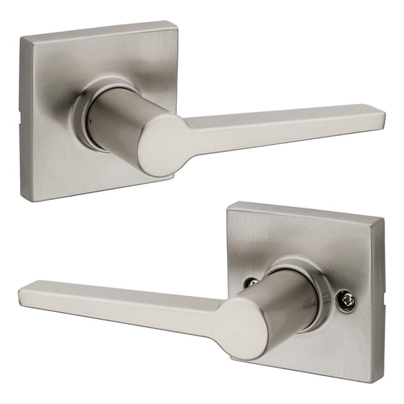 Weiser Safe Lock Daylon Interior Passage Door Lever in Satin Nickel