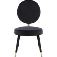 thumbnail image 3 of Meridian Furniture Brandy Black Velvet Dining Chair, 3 of 6