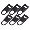 thumbnail image 2 of 6 PCS Zipper Pull Replacement Handle Mend Fixer Zipper Tab Zipper Sliders Zipper Black S, 2 of 9